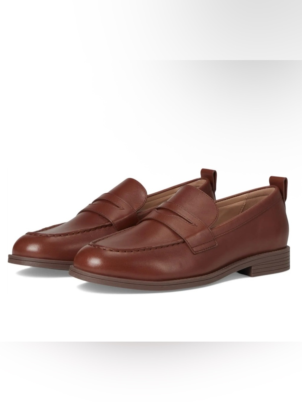 Cole Haan Woman’s Stassi Penny Loafer DK Mahogany Pull Tab Sz 9 MSRP $165 NWOT